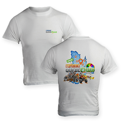 T-Shirts &laquo; T-shirt sport impression DTF - Blanc &raquo;