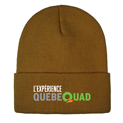 Tuques et Casquettes &laquo; Tuque brodée - Caramel &raquo;